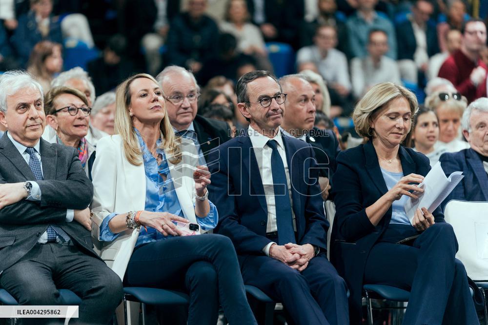 Bruno Retailleau campaign for the presidency of Les Republicains LR - Paris AJ