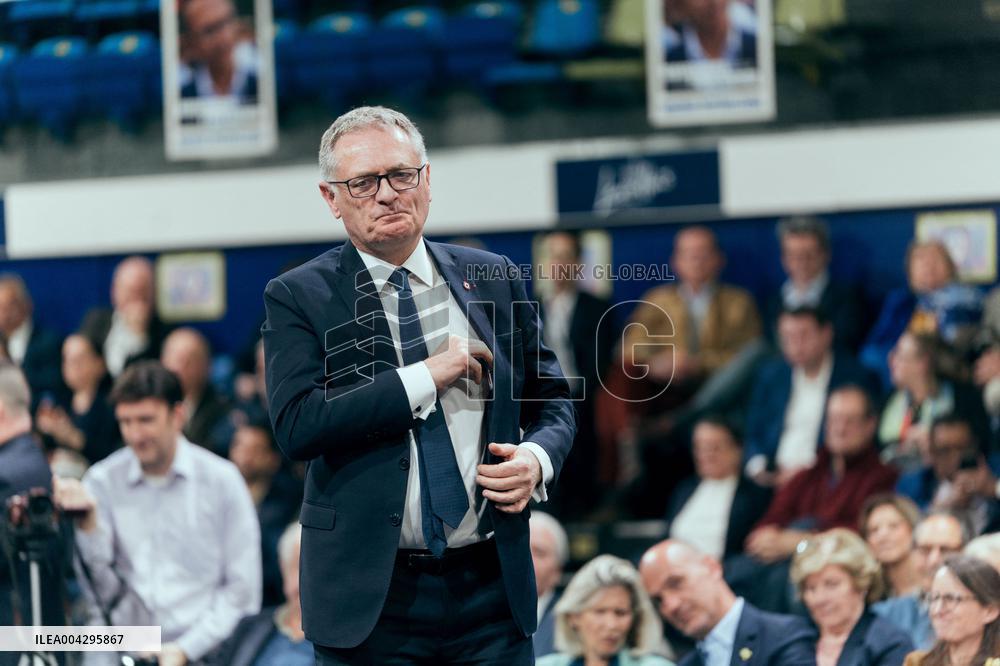 Bruno Retailleau campaign for the presidency of Les Republicains LR - Paris AJ
