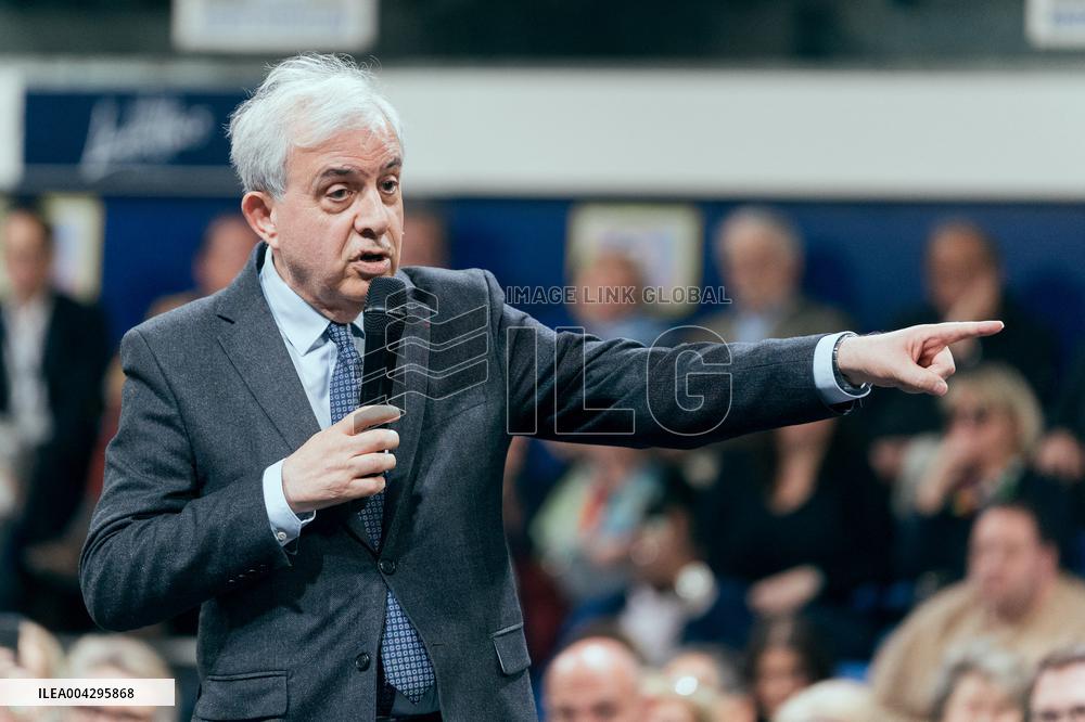 Bruno Retailleau campaign for the presidency of Les Republicains LR - Paris AJ