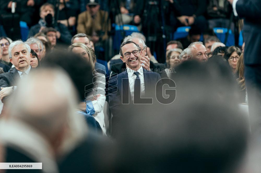 Bruno Retailleau campaign for the presidency of Les Republicains LR - Paris AJ