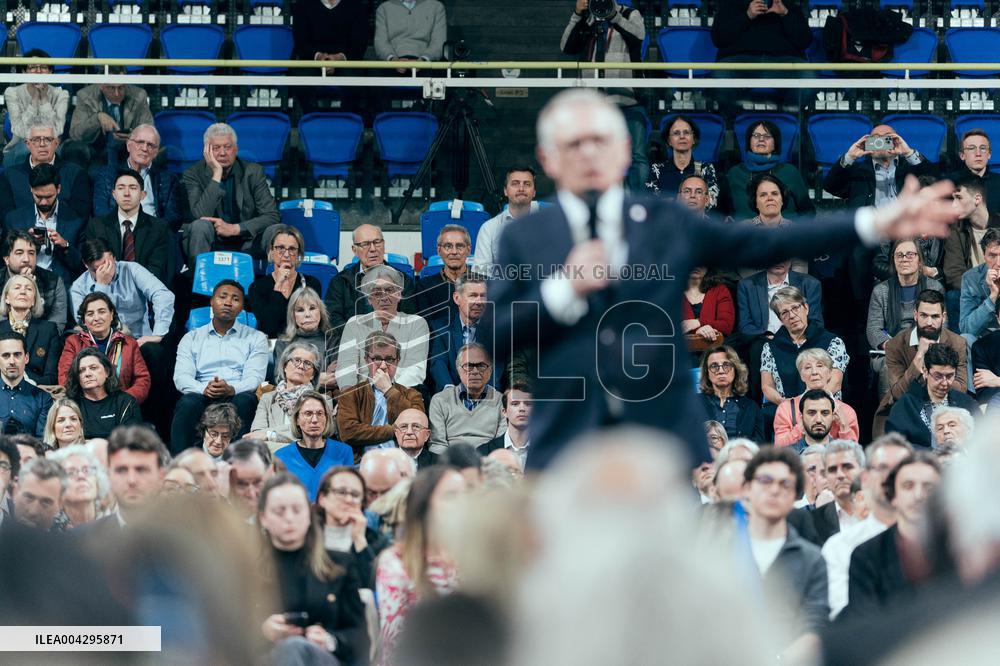 Bruno Retailleau campaign for the presidency of Les Republicains LR - Paris AJ