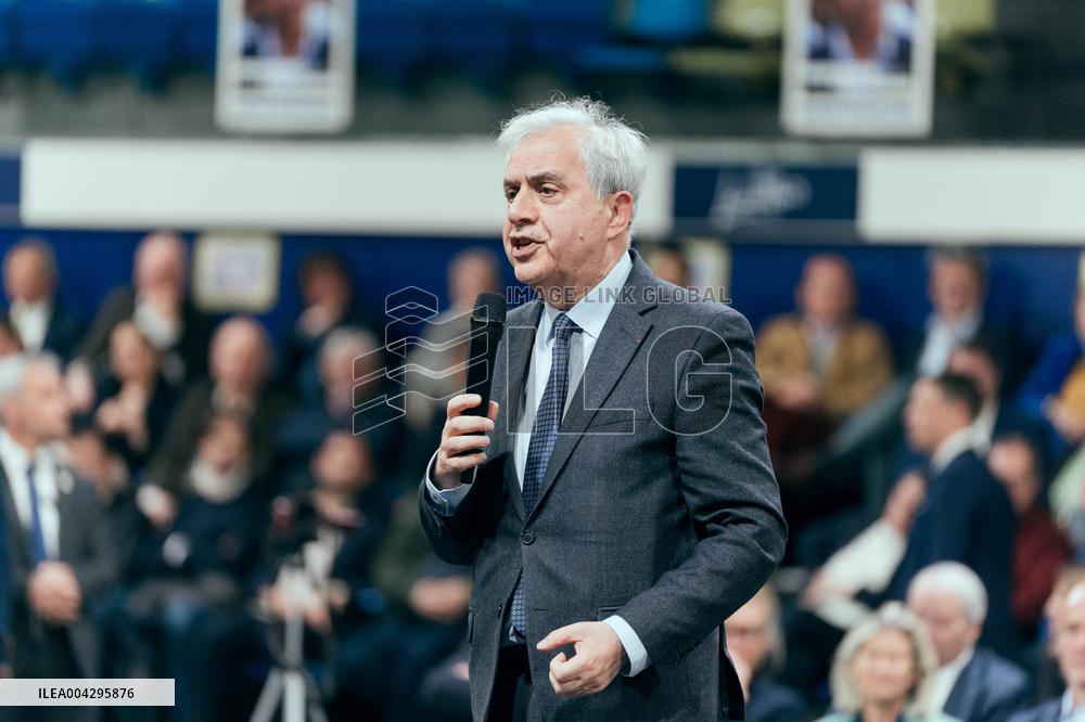 Bruno Retailleau campaign for the presidency of Les Republicains LR - Paris AJ