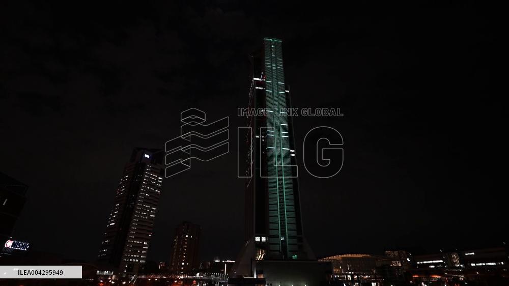 Lighting event for World Exposition in Osaka