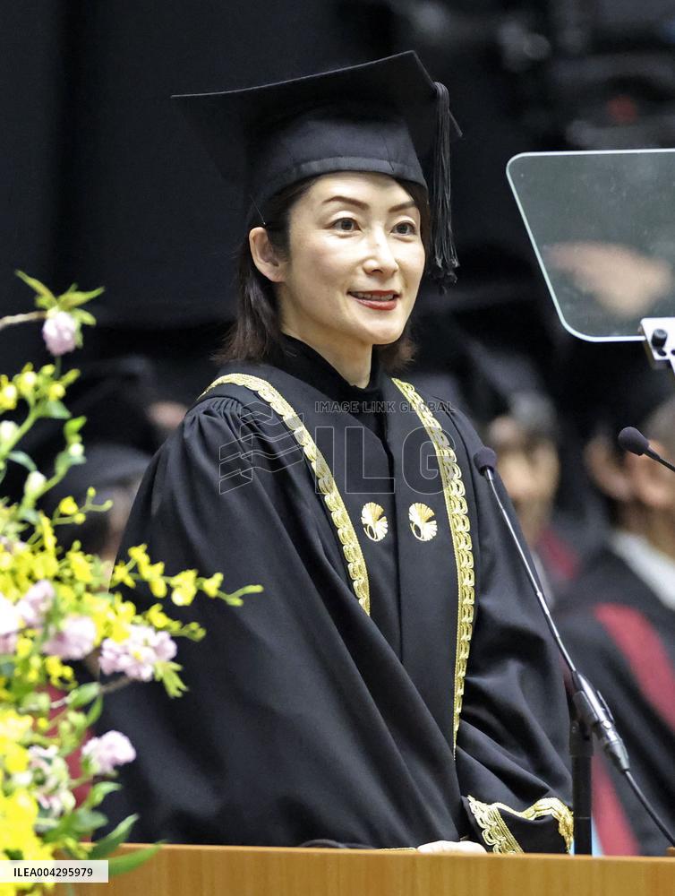 Alumni Doi at Univ. of Tokyo welcome ceremony