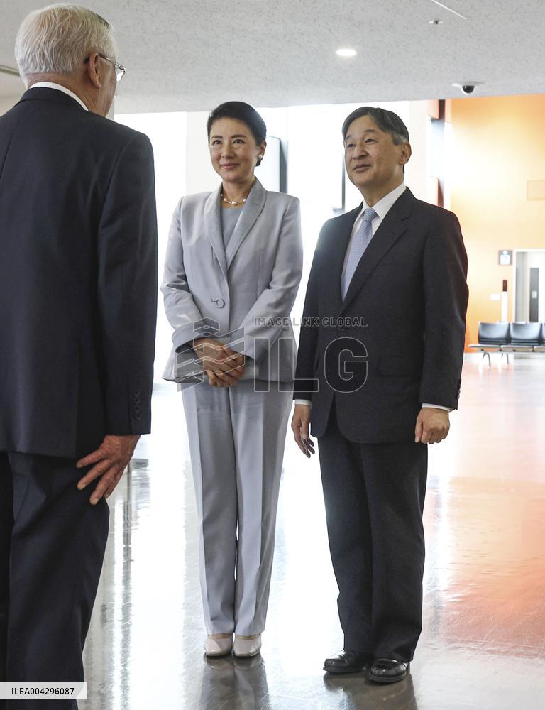 Japan emperor, empress visit Osaka