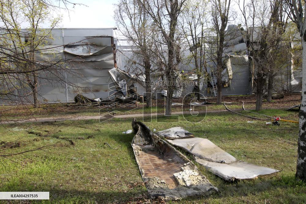 Russian missile hits civilian warehouse in Dnipro