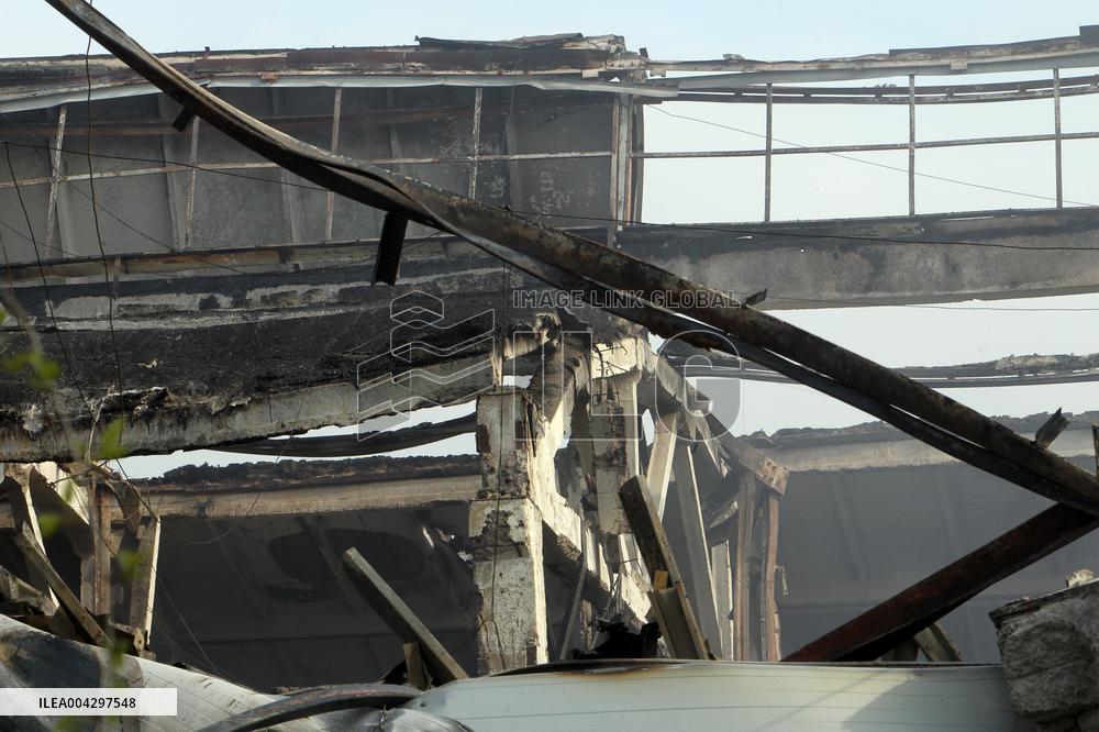 Russian missile hits civilian warehouse in Dnipro