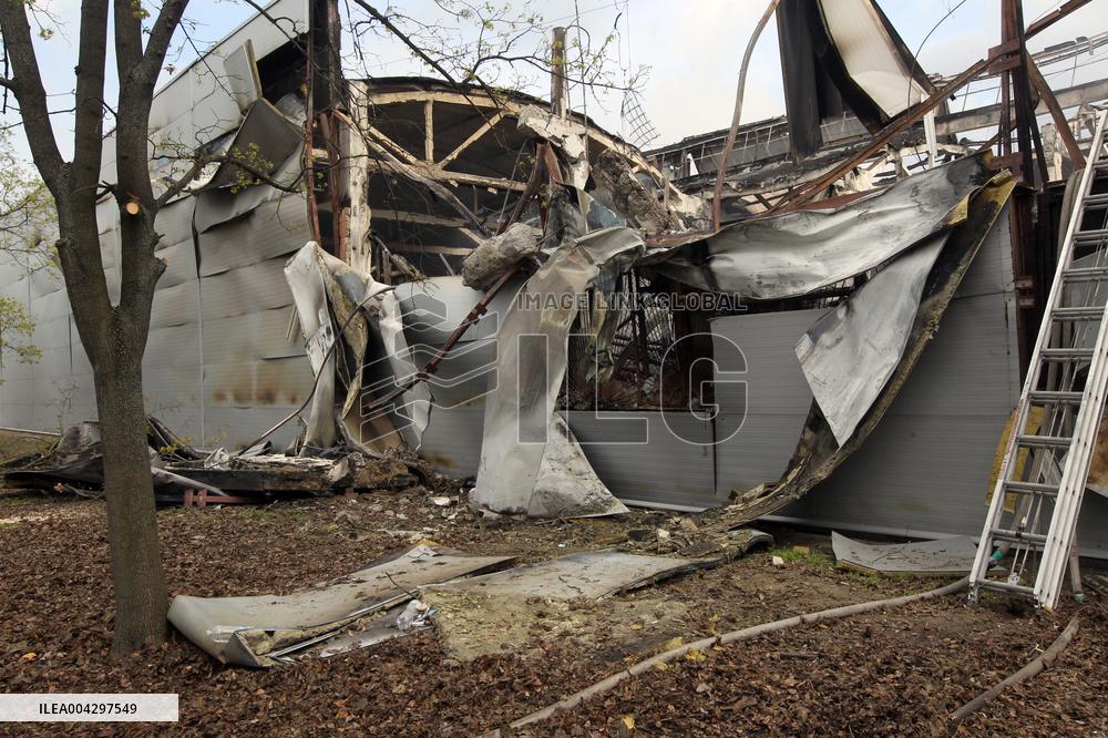 Russian missile hits civilian warehouse in Dnipro