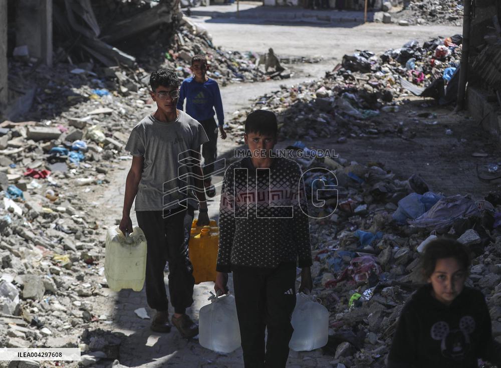 Water Crisis in Jabalia Refugee Camp - Gaza