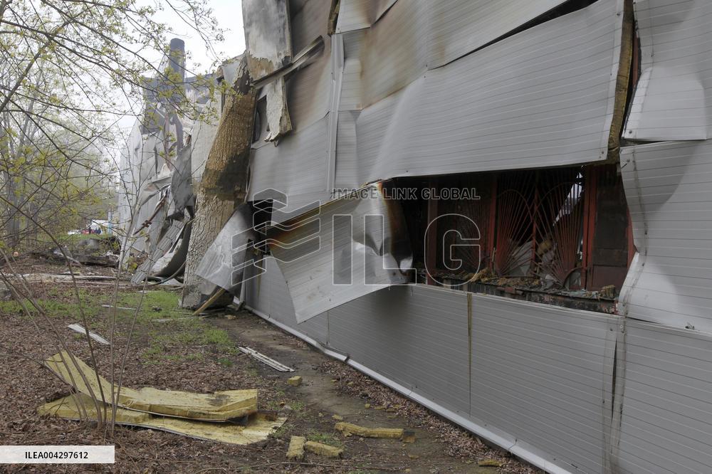 Russian missile hits civilian warehouse in Dnipro