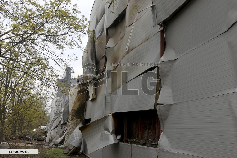Russian missile hits civilian warehouse in Dnipro