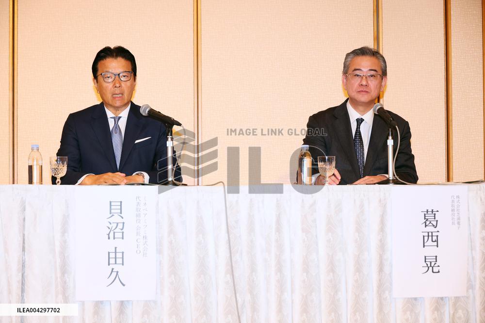 Minebea-Mitsumi Shibaura Electronics Joint Press Conference