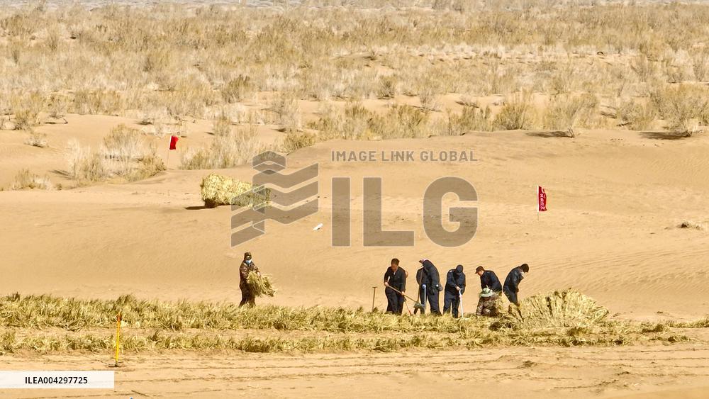 Green Desert Construction in Zhangye