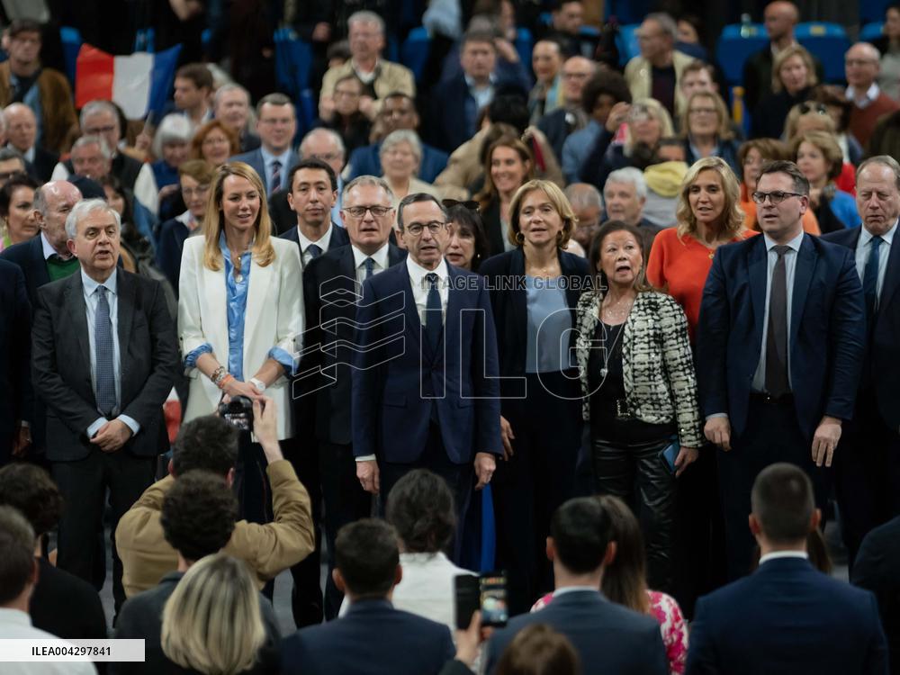 Bruno Retailleau Campaign for The Presidency of Les Republicains LR - Levallois