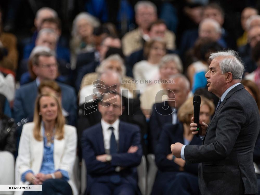 Bruno Retailleau Campaign for The Presidency of Les Republicains LR - Levallois