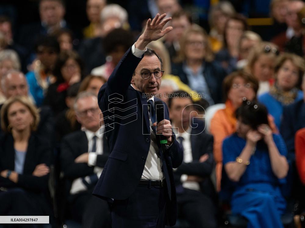 Bruno Retailleau Campaign for The Presidency of Les Republicains LR - Levallois