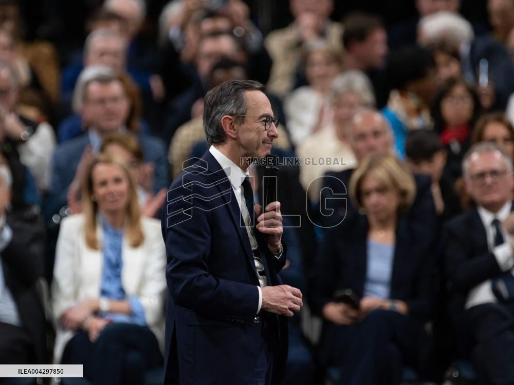 Bruno Retailleau Campaign for The Presidency of Les Republicains LR - Levallois