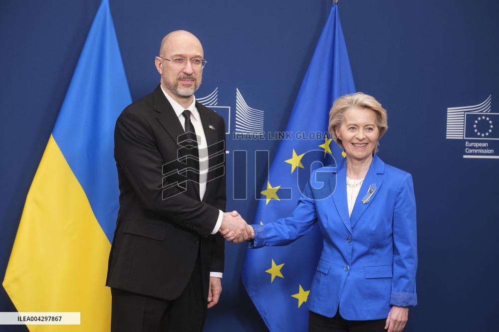Prime Minister Of Ukraine Visits The EU Commission - Brussels