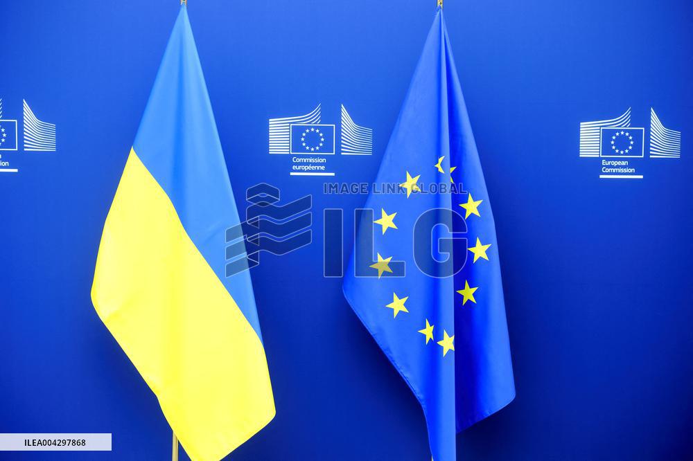 Prime Minister Of Ukraine Visits The EU Commission - Brussels