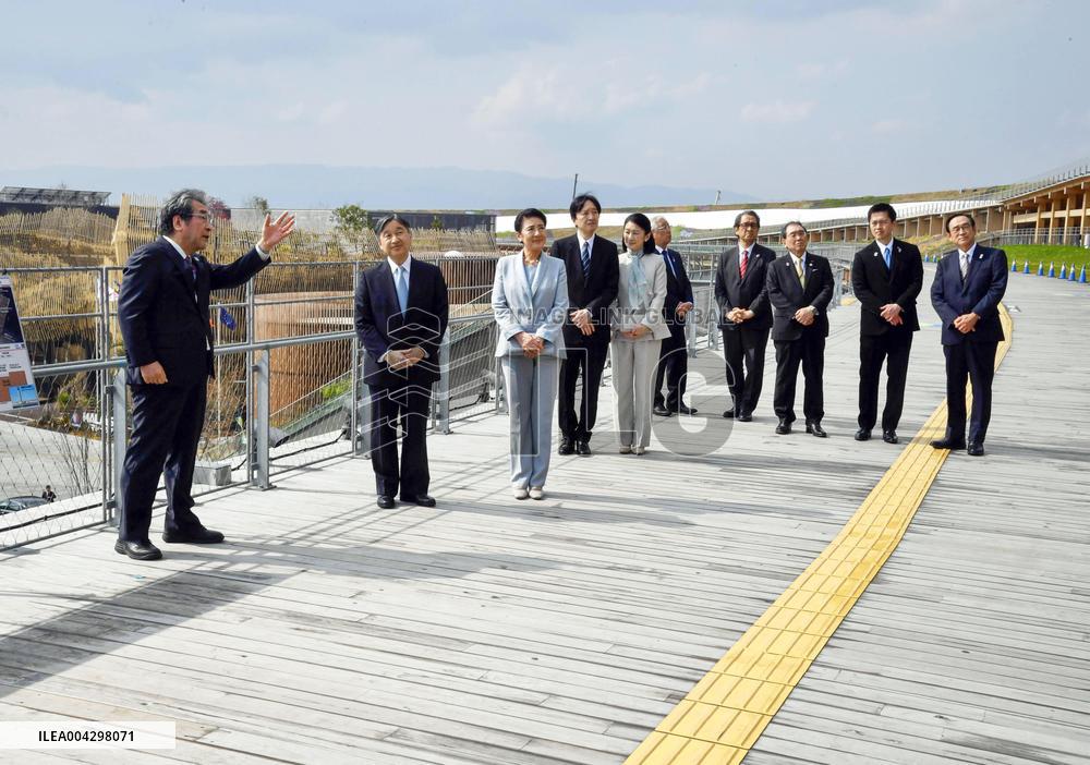 Japan emperor, empress visit Osaka