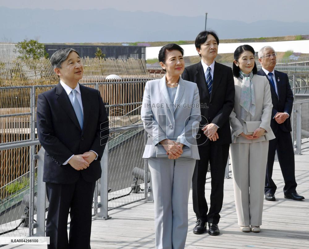 Japan emperor, empress visit Osaka