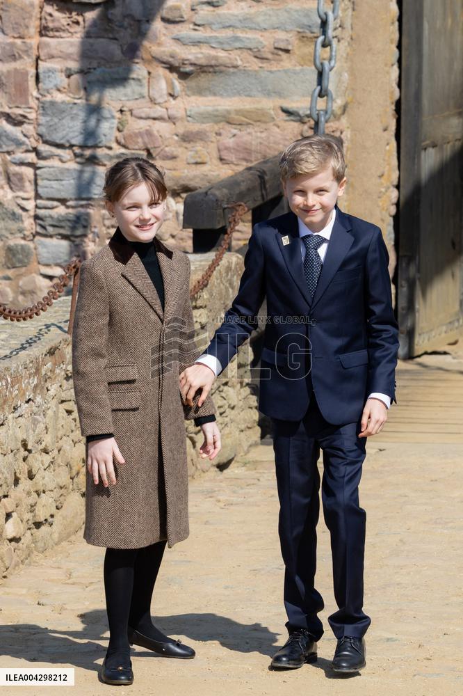 NO TABLOIDS - Official visit to Brittany by Prince Albert II of Monaco with his family - Plevenon