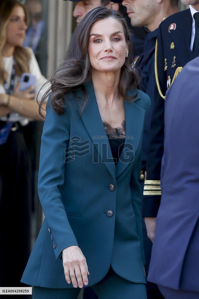 Queen Letizia Attends Princess Of Girona Foundation Talent Tour - Spain