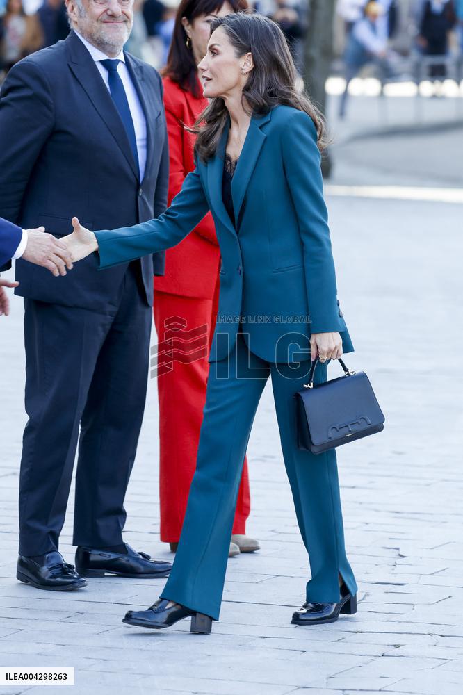Queen Letizia Attends Princess Of Girona Foundation Talent Tour - Spain