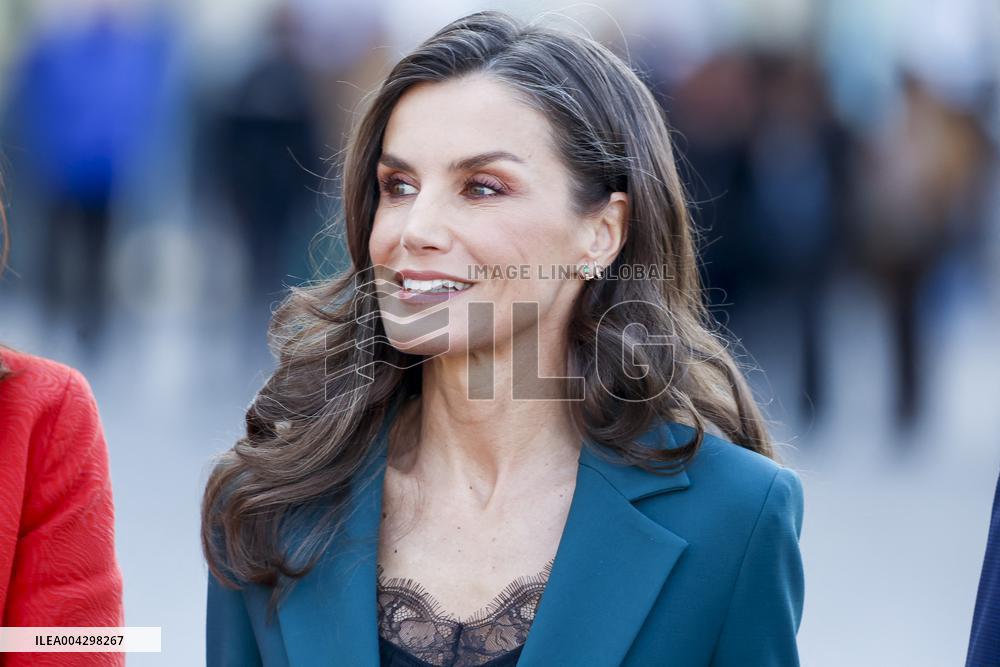 Queen Letizia Attends Princess Of Girona Foundation Talent Tour - Spain