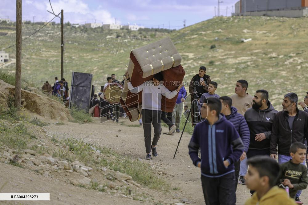 Palestinian Homes Destroyed in Hebron - West Bank