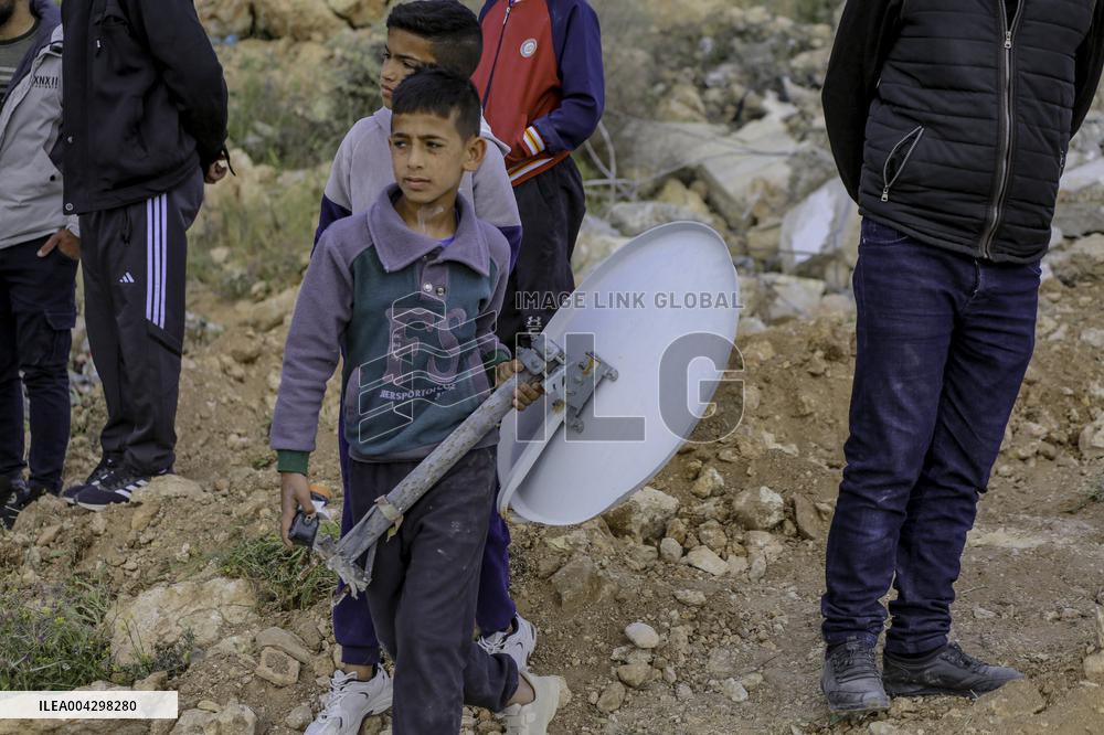 Palestinian Homes Destroyed in Hebron - West Bank