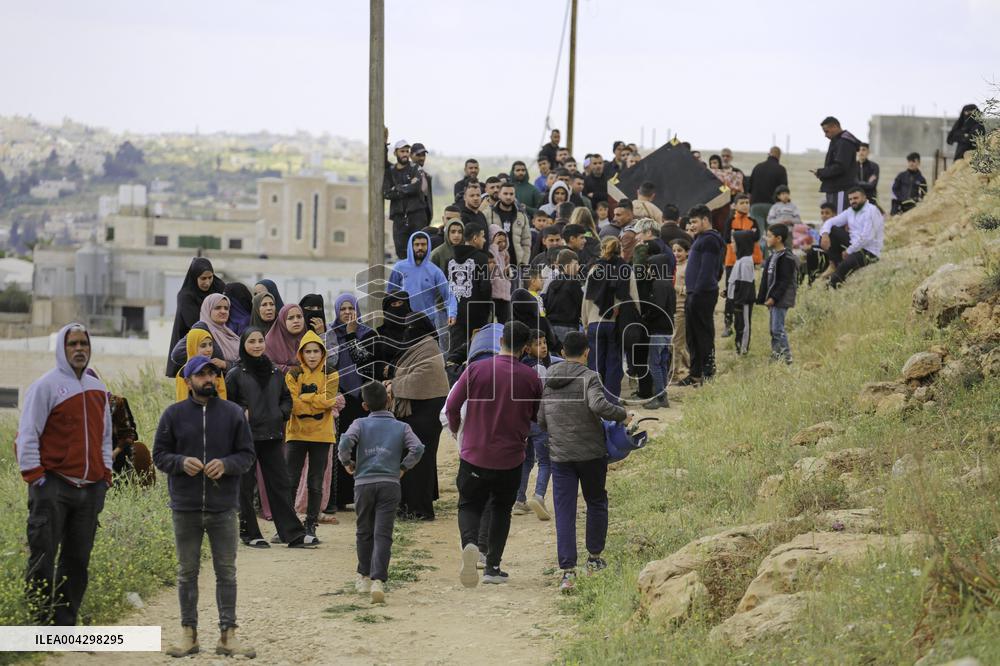 Palestinian Homes Destroyed in Hebron - West Bank