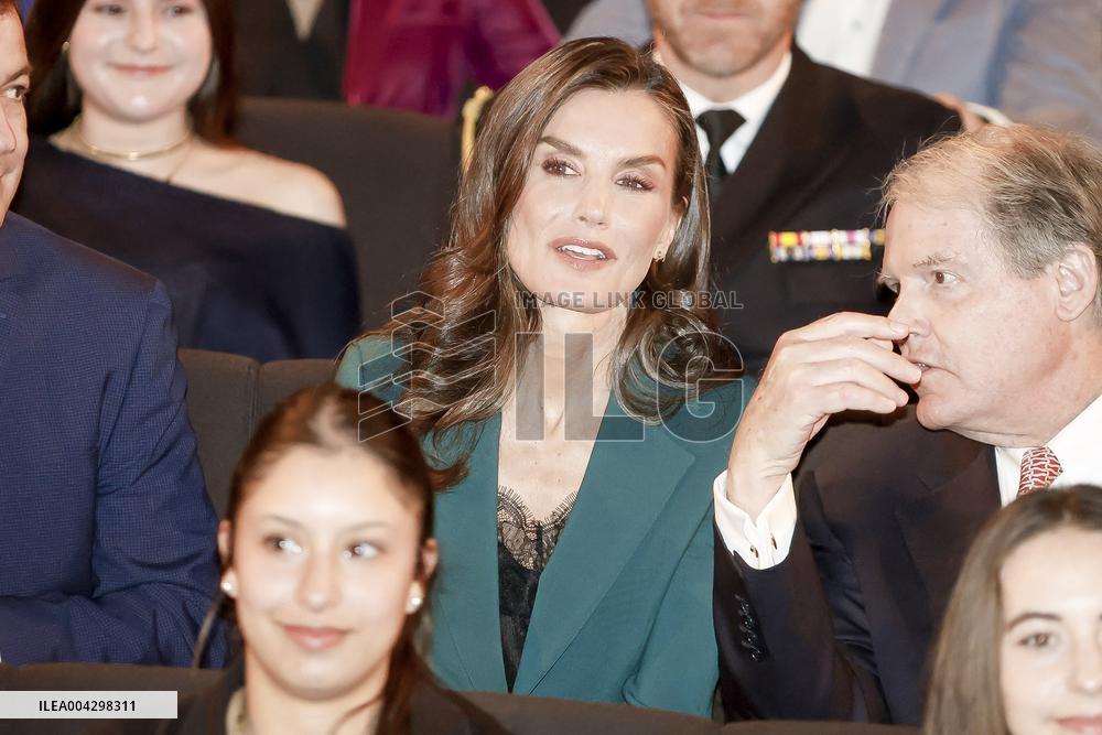 Queen Letizia Attends Princess Of Girona Foundation Talent Tour - Spain