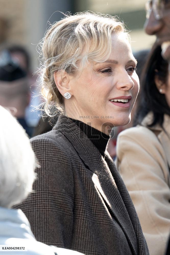 NO TABLOIDS - Official visit to Brittany by Prince Albert II of Monaco with his family - Matignon