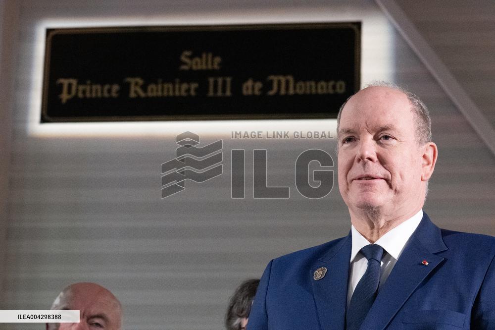 NO TABLOIDS - Official visit to Brittany by Prince Albert II of Monaco with his family - Matignon