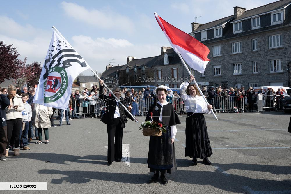 NO TABLOIDS - Official visit to Brittany by Prince Albert II of Monaco with his family - Matignon