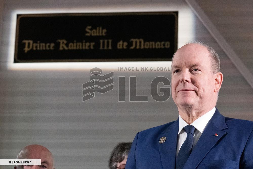 NO TABLOIDS - Official visit to Brittany by Prince Albert II of Monaco with his family - Matignon