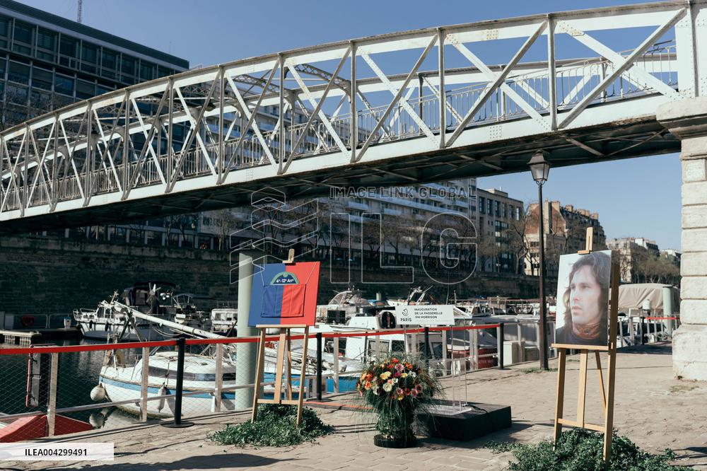Inauguration of the Jim Morrison Footbridge - Paris AJ