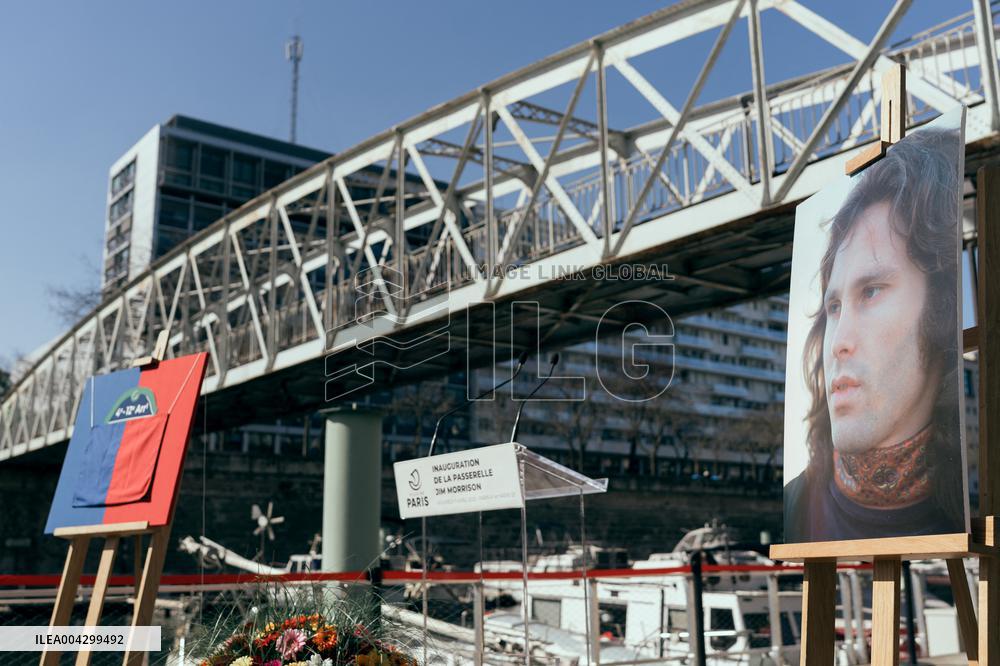 Inauguration of the Jim Morrison Footbridge - Paris AJ