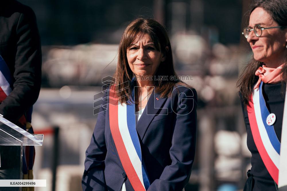 Inauguration of the Jim Morrison Footbridge - Paris AJ