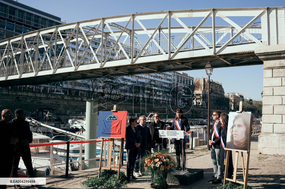 Inauguration of the Jim Morrison Footbridge - Paris AJ