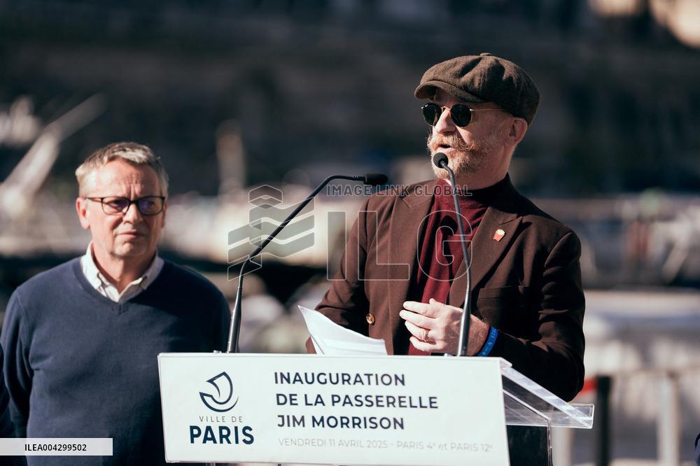 Inauguration of the Jim Morrison Footbridge - Paris AJ