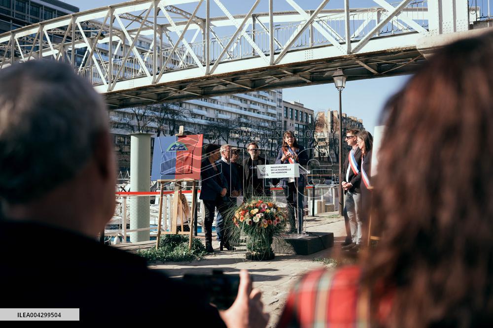 Inauguration of the Jim Morrison Footbridge - Paris AJ