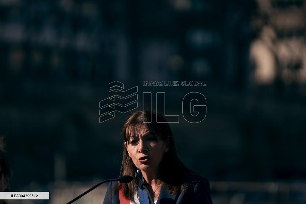 Inauguration of the Jim Morrison Footbridge - Paris AJ