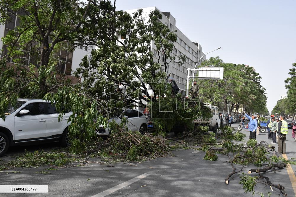 Strong Wind Orange Alert ? in China