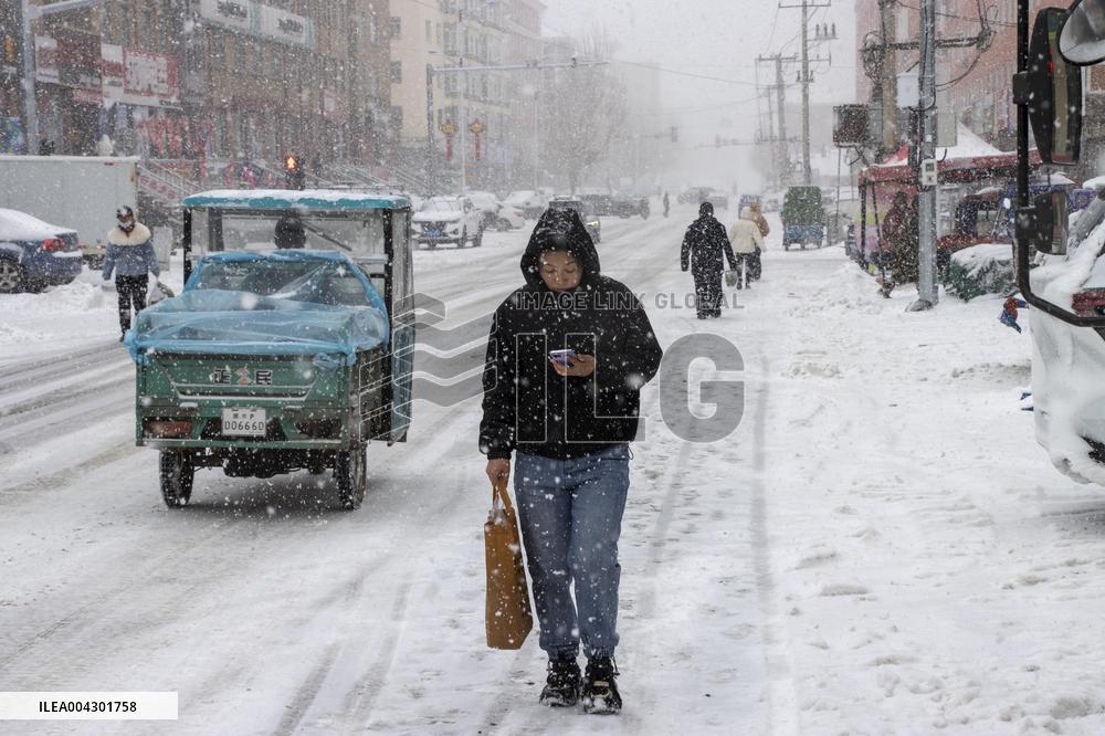 Heavy Snow Hit Heilongjiang