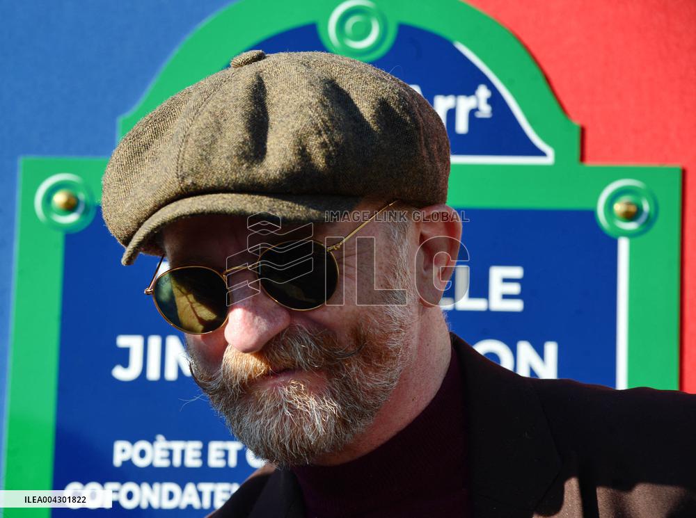 Anne Hildalgo Inaugurates The Jim Morrison Footbridge - Paris