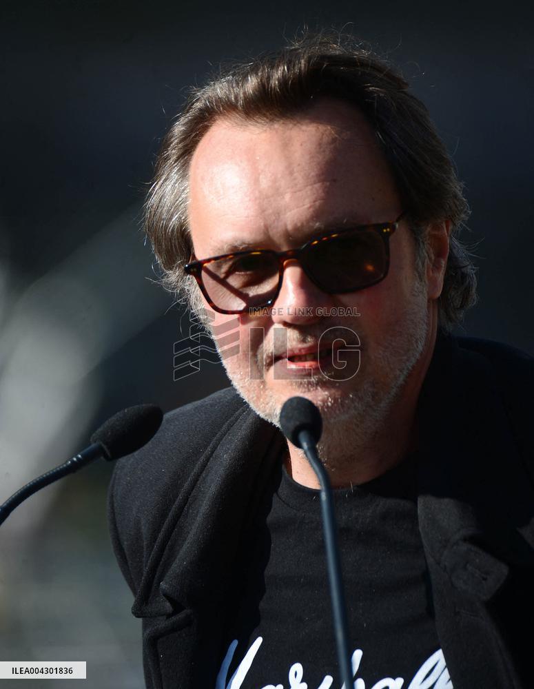 Anne Hildalgo Inaugurates The Jim Morrison Footbridge - Paris