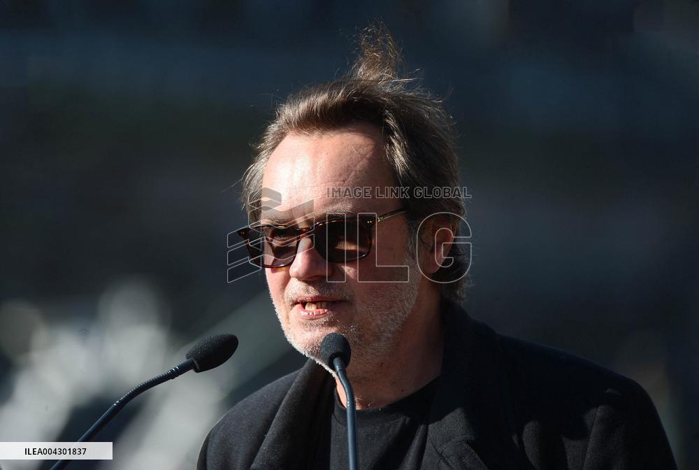 Anne Hildalgo Inaugurates The Jim Morrison Footbridge - Paris