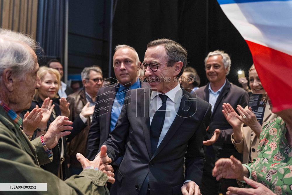 Bruno Retailleau At His Campaign Meeting - Balma